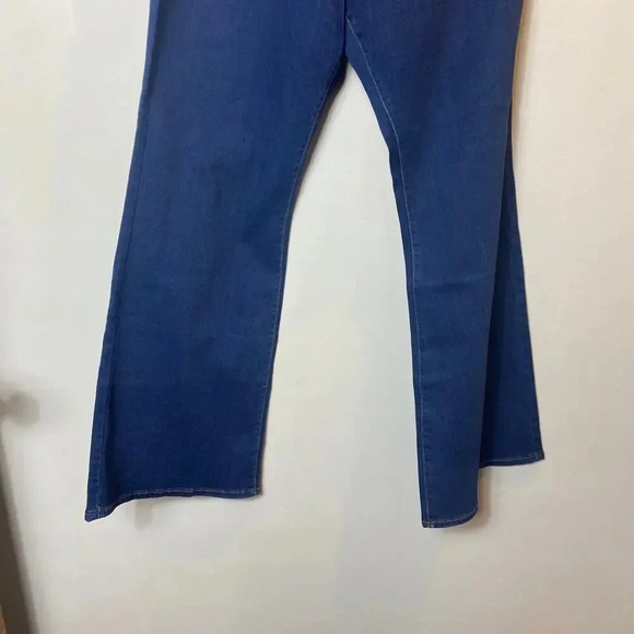 NWT Good American Good Flare Leg Jeans High Rise Stretch Dark Wash Plus Size 24 - Picture 4 of 9